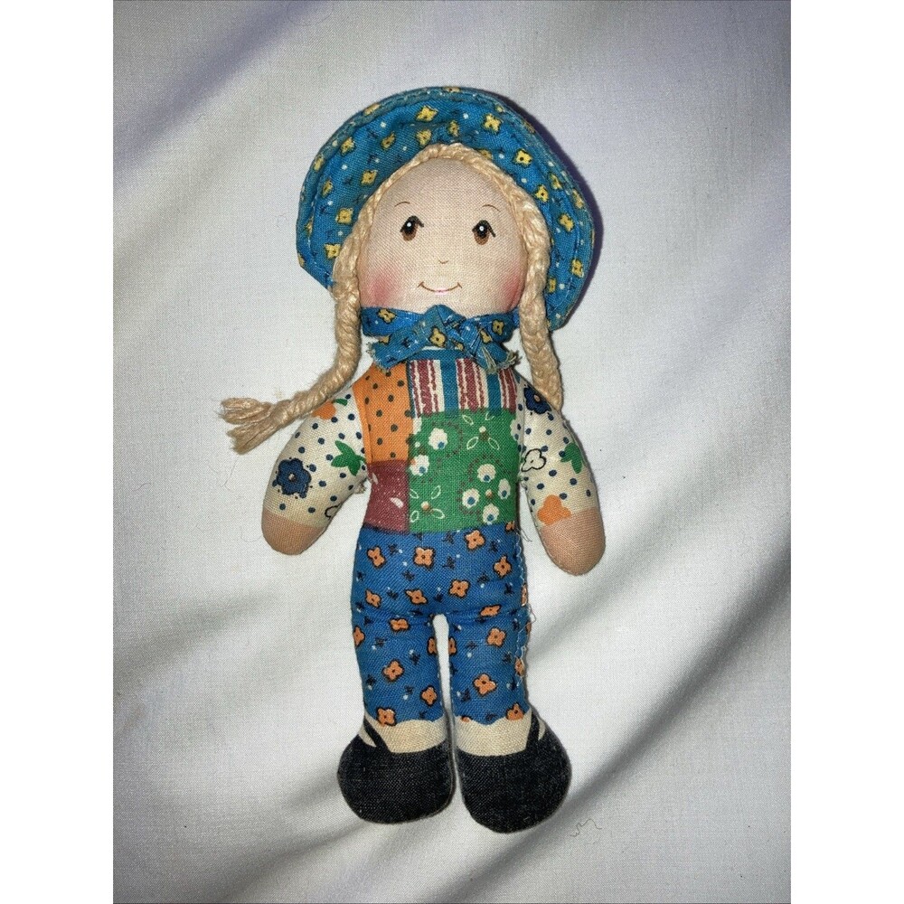 VTG 1970s KNICKERBOCKER Mini 6" The Original HOLLY HOBBIE Rag Doll